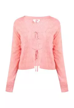 Вязаный кардиган Mymo, розовый