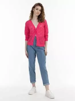 Вязаный кардиган Mymo, розовый