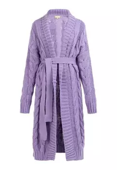 Вязаный кардиган Mymo, светло-фиолетовый