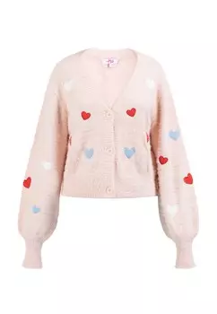 Вязаный кардиган MYMO, светло-розовый