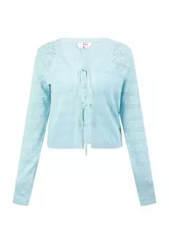 Вязаный кардиган Mymo, светло-синий