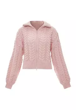 Вязаный кардиган MYMO, темно-розовый