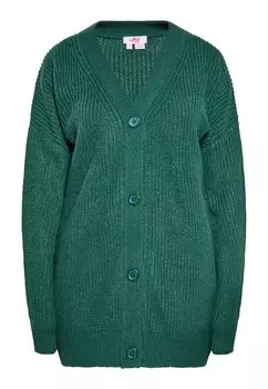 Вязаный кардиган Mymo, темно-зеленый
