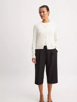 Вязаный кардиган NA-KD, белый