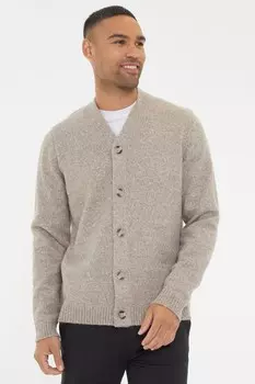 Вязаный кардиган на пуговицах Threadbare, коричневый