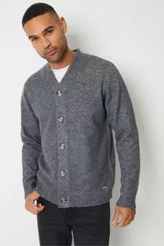 Вязаный кардиган на пуговицах Threadbare, серый