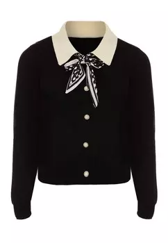 Вязаный кардиган NAEMI, черный