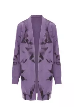 Вязаный кардиган NAEMI, сиреневый