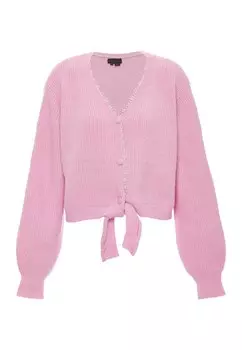 Вязаный кардиган Naemi, светло-розовый