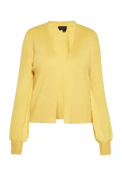 Вязаный кардиган Naemi, светло-желтого