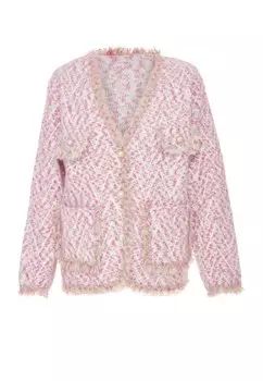Вязаный кардиган NALLY, розовый
