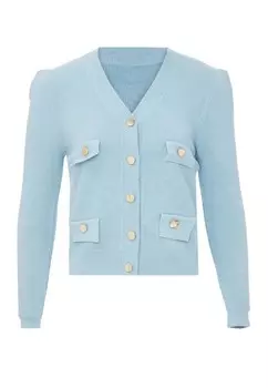 Вязаный кардиган NALLY, светло-синий
