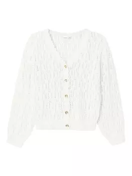 Вязаный кардиган Name It, белый