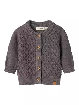 Вязаный кардиган NAME IT Knit Cardigan, темно-серый