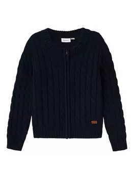 Вязаный кардиган NAME IT Knit Cardigan, темно-синий