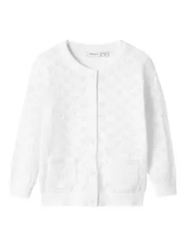 Вязаный кардиган NAME IT NMFFELOTTE, белый
