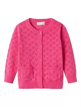 Вязаный кардиган NAME IT NMFFELOTTE, цвет Magenta