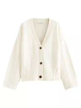 Вязаный кардиган Next Knit Cardigan, белый