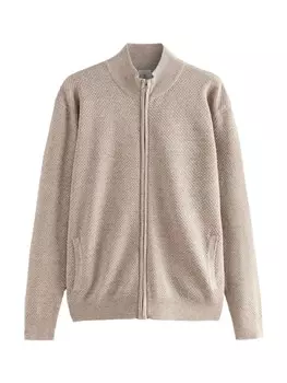 Вязаный кардиган Next Knit Cardigan, бежевый