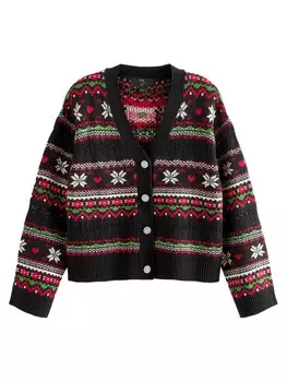 Вязаный кардиган Next Knit Cardigan, черный