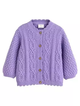 Вязаный кардиган Next Knit Cardigan, фиолетовый