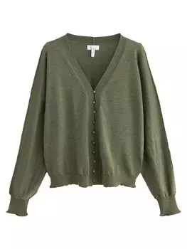 Вязаный кардиган Next Knit Cardigan, хаки