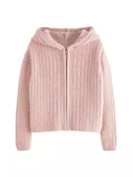 Вязаный кардиган Next Knit Cardigan, розовый
