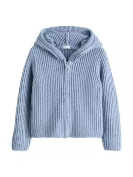 Вязаный кардиган Next Knit Cardigan, светло-синий
