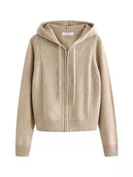 Вязаный кардиган Next Knit Cardigan, темно-бежевый