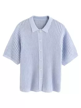 Вязаный кардиган Next, светло-фиолетовый