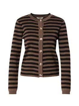 Вязаный кардиган OBJECT OBJEster, коричневый