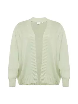 Вязаный кардиган Only Carmakoma MILLE, цвет Pastel Green