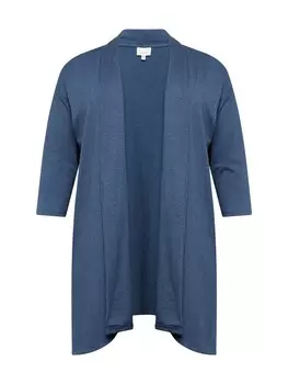 Вязаный кардиган ONLY Carmakoma NEW CARMA, темно-синий