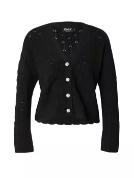 Вязаный кардиган ONLY Knit Cardigan, черный