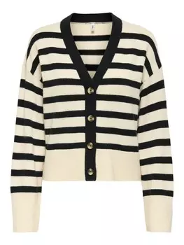 Вязаный кардиган ONLY Knit Cardigan ONLKATIA, серо-бежевый