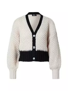 Вязаный кардиган ONLY ONLRose, кремовый