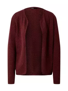 Вязаный кардиган ONLY, темно-красный
