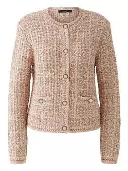 Вязаный кардиган OUI, цвет Beige/Rose