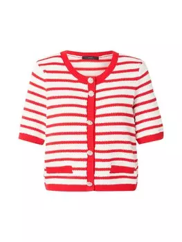 Вязаный кардиган OUI, красный