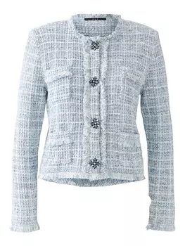 Вязаный кардиган OUI, светло-синий