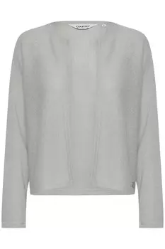 Вязаный кардиган Oxmo Knit Cardigan KIKE, цвет grey/light grey