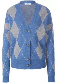 Вязаный кардиган Peter Hahn, синий