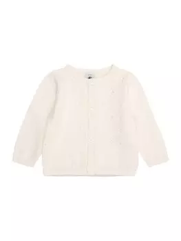 Вязаный кардиган PETIT BATEAU, белый