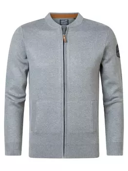 Вязаный кардиган Petrol Industries Knit Cardigan, светло-серый