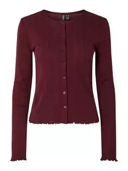 Вязаный кардиган PIECES, бордовый