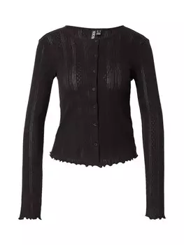 Вязаный кардиган PIECES, черный