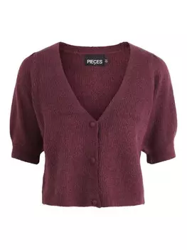 Вязаный кардиган Pieces Jennifer, ягода