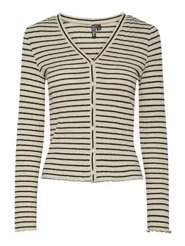 Вязаный кардиган PIECES PCIris, бежевый