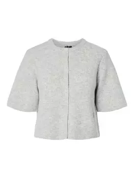 Вязаный кардиган PIECES PCSilly, светло-серый