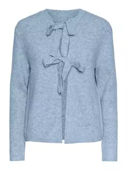 Вязаный кардиган PIECES, светло-синий